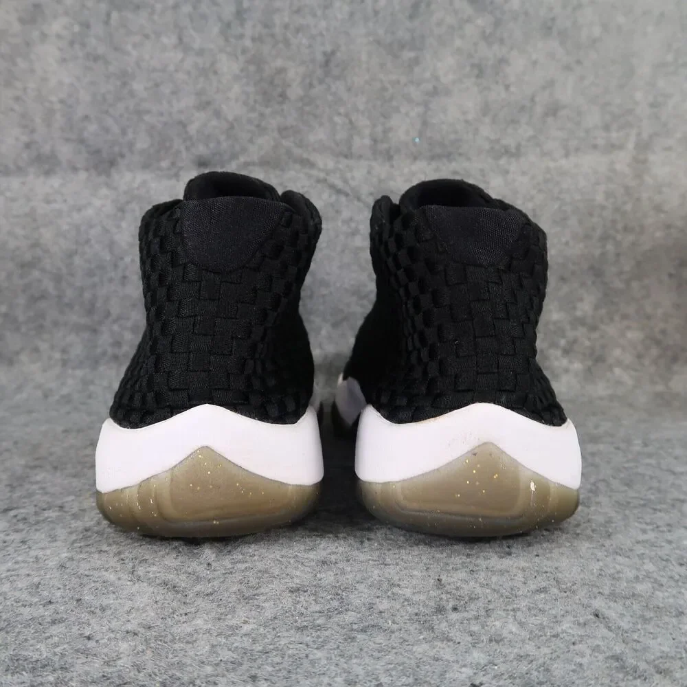 Jordan Future Sneakers Mens 8.5 Nike Air Shoes Woven Mid Black White Basketball